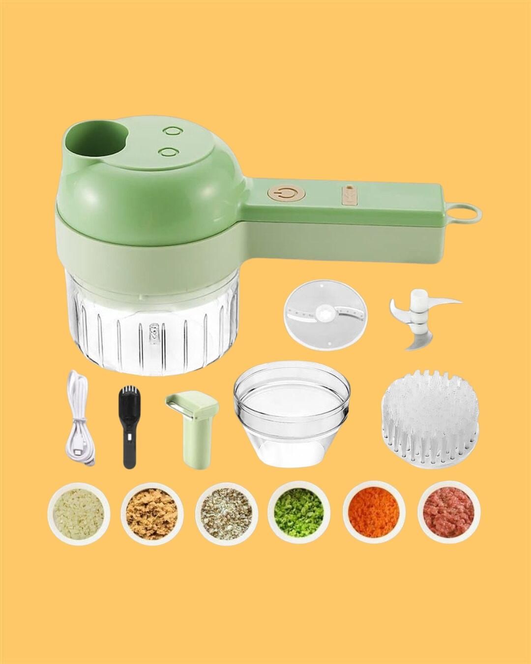 4 in 1 Portable Electric Vegetable Cutter Set - My Store
