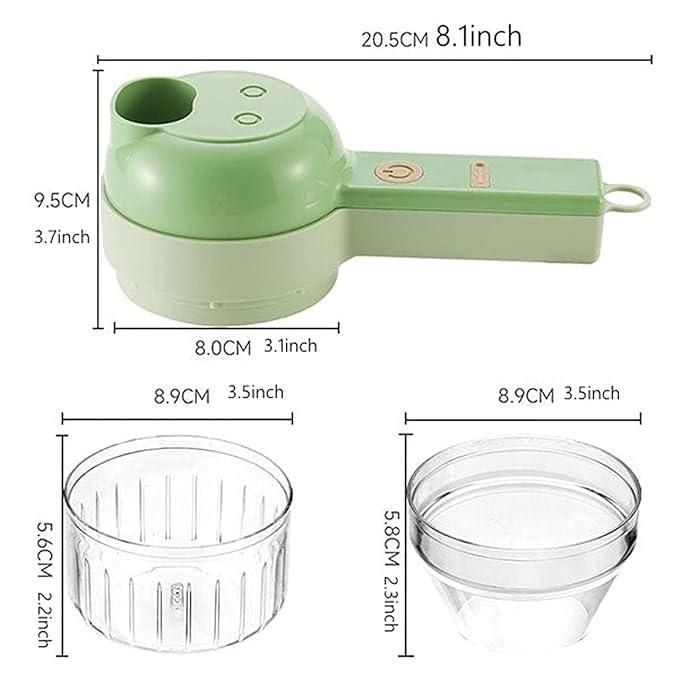 4 in 1 Portable Electric Vegetable Cutter Set - My Store