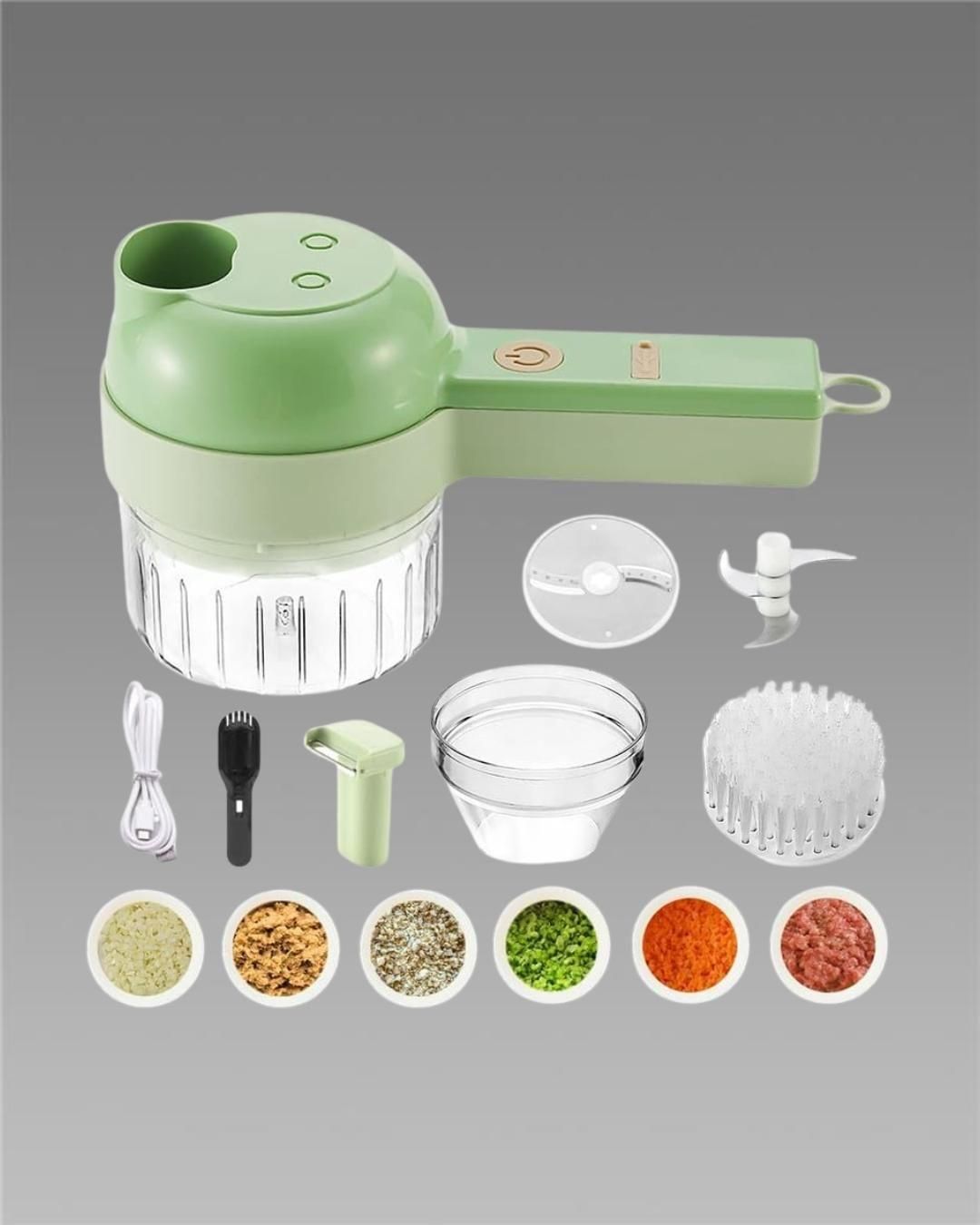 4 in 1 Portable Electric Vegetable Cutter Set - My Store