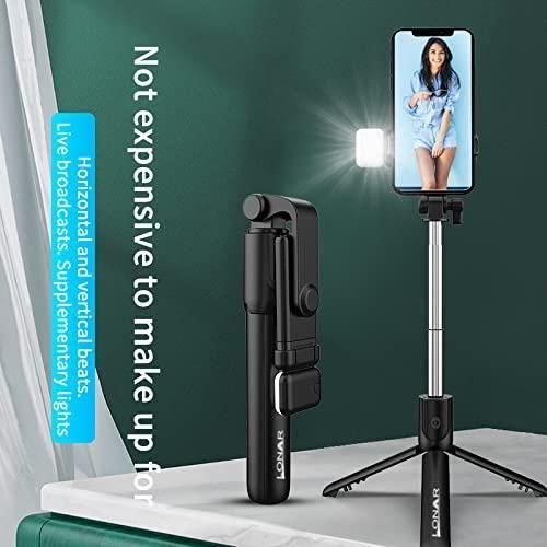 Extendable Flash 3 - in - 1 Selfie Stick Tripod with Bluetooth Remote - My Store